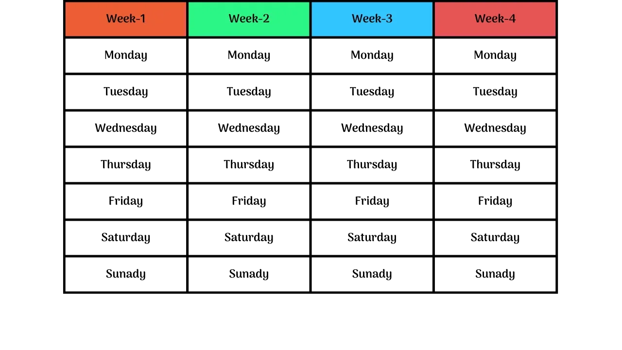 February time table