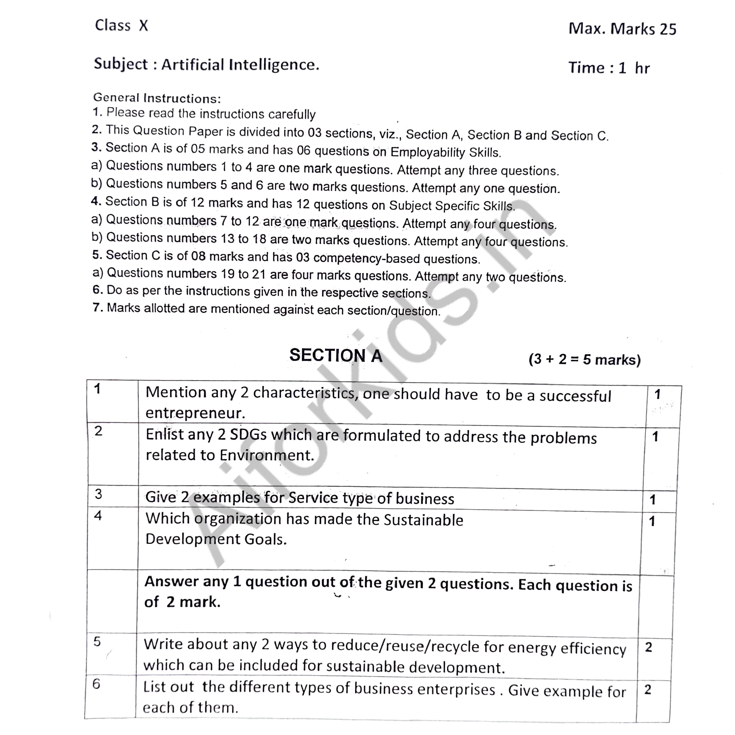 PAGE 1 TERM 2 PRACTICE SAMPLE PAPER